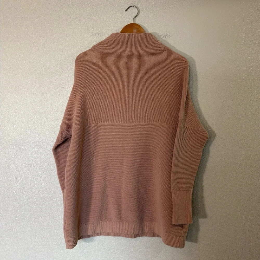 Free People Ottoman Slouchy Tunic Sweater Pink Sun Sand Medium